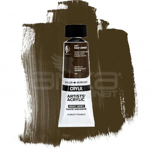 Daler Rowney Cryla Artist Akrilik Boya 75ml 247 Raw Umber Seri B - 247 Raw Umber