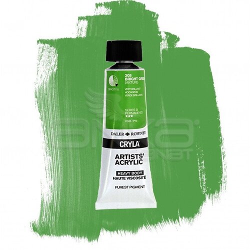 Daler Rowney Cryla Artist Akrilik Boya 75ml 308 Bright Green Seri B - 308 Bright Green