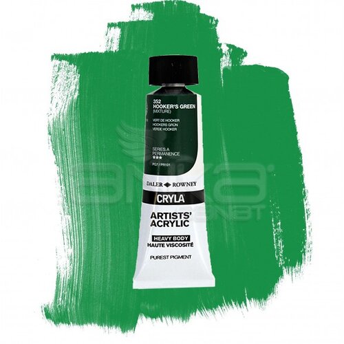 Daler Rowney Cryla Artist Akrilik Boya 75ml 352 Hookers Green Seri A - 352 Hooker's Green