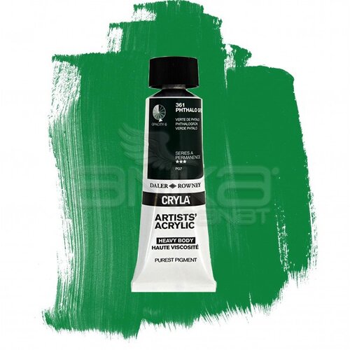 Daler Rowney Cryla Artist Akrilik Boya 75ml 361 Phthalo Green Seri A - 361 Phthalo Green