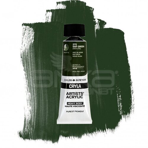 Daler Rowney Cryla Artist Akrilik Boya 75ml 375 Sap Green Seri A - 375 Sap Green