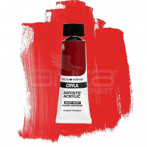 Daler Rowney Cryla Artist Akrilik Boya 75ml 507 Cadmium Scarlet Seri C - 507 Cadmium Scarlet