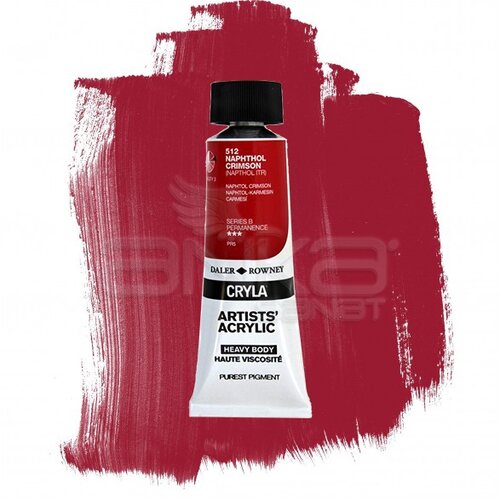 Daler Rowney Cryla Artist Akrilik Boya 75ml 512 Naphthol Crimson Seri B - 512 Naphthol Crimson