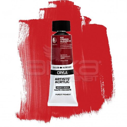 Daler Rowney Cryla Artist Akrilik Boya 75ml 525 Crimson Alizarin Hue Seri B - 525 Crimson Alizarin Hue