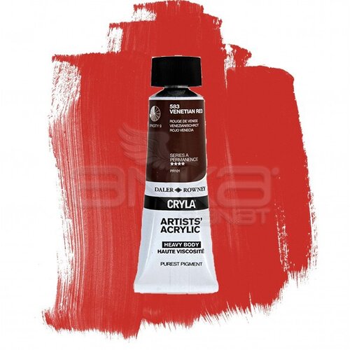 Daler Rowney Cryla Artist Akrilik Boya 75ml 583 Venetian Red Seri A - 583 Venetian Red