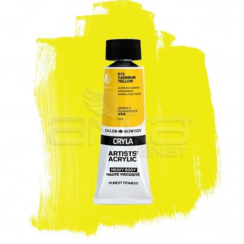 Daler Rowney Cryla Artist Akrilik Boya 75ml 612 Cadmium Yellow Seri C - 612 Cadmium Yellow