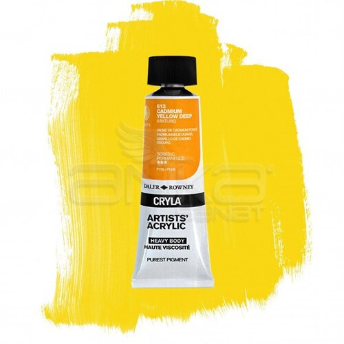 Daler Rowney Cryla Artist Akrilik Boya 75ml 613 Cadmium Yellow Deep Seri C - 613 Cadmium Yellow Deep