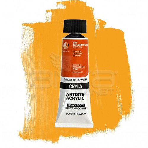 Daler Rowney Cryla Artist Akrilik Boya 75ml 641 Golden Ochre Seri B - 641 Golden Ochre