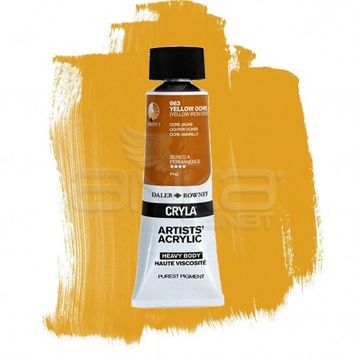 Daler Rowney Cryla Artist Akrilik Boya 75ml 663 Yellow Ochre Seri A