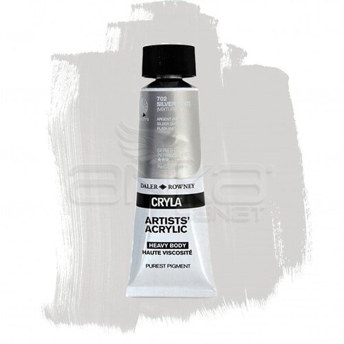 Daler Rowney Cryla Artist Akrilik Boya 75ml 702 Silver Seri D - 702 Silver