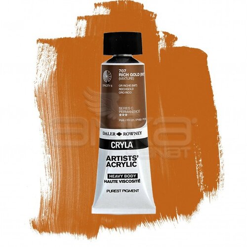 Daler Rowney Cryla Artist Akrilik Boya 75ml 707 Rich Gold Seri C - 707 Rich Gold