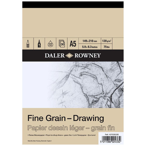 Daler Rowney Fine Grain Drawing Pads 30 Yaprak 120 g