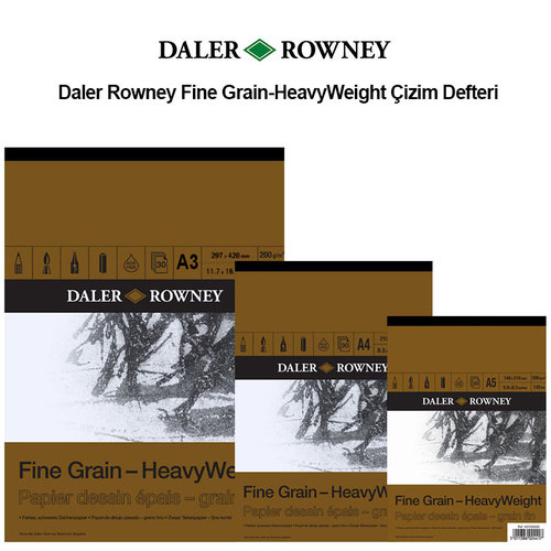 Daler Rowney Fine Grain-HeavyWeight Çizim Defteri 30 Yaprak