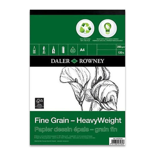 Daler Rowney Fine Grain-HeavyWeight Eco Paper Çizim Defteri 200g 30 Yaprak