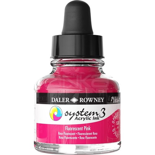 Daler Rowney FW Acrylic Artist Ink 29.5ml Cam Şişe Fluorescent Pink 538 - 538 Fluorescent Pink