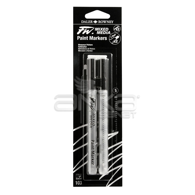 Daler Rowney Fw Mixed Media Paint Marker Sets 103 1-2mm Yuvarlak Uç (s)
