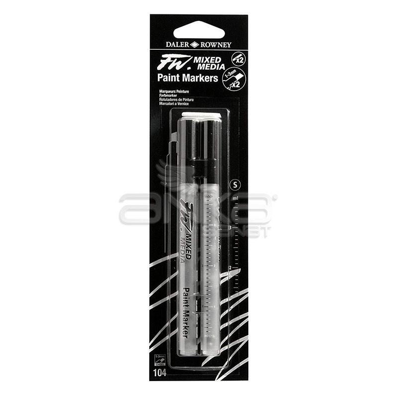 Daler Rowney Fw Mixed Media Paint Marker Sets 104 1-3mm Kesik Uç (s)
