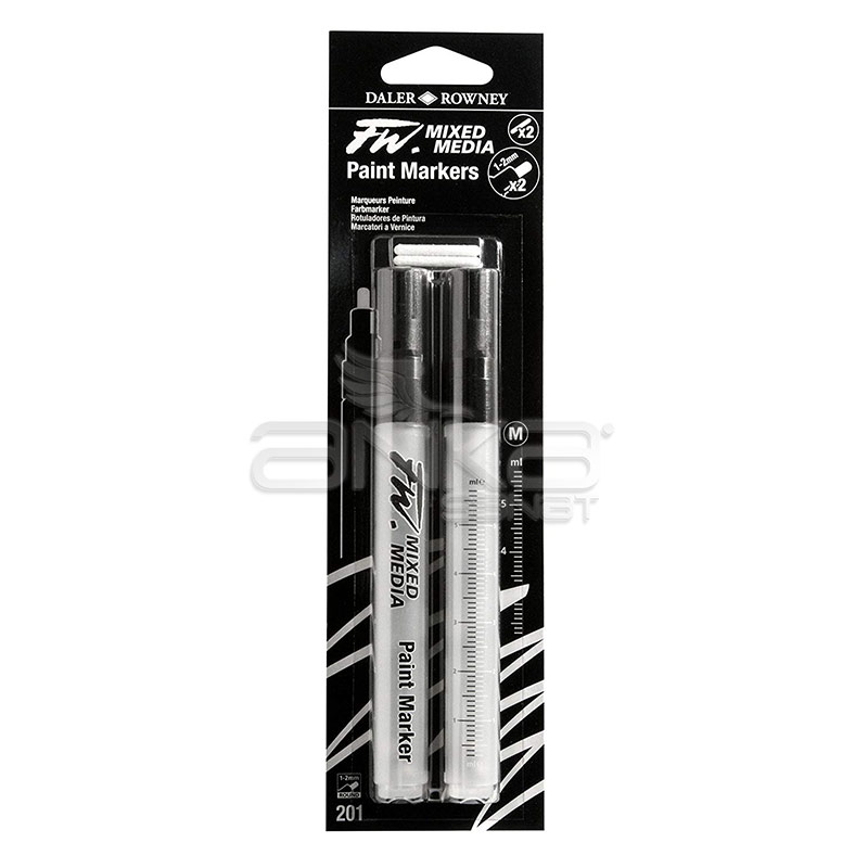 Daler Rowney Fw Mixed Media Paint Marker Sets 201   1-2mm Yuvarlak Uç (m)
