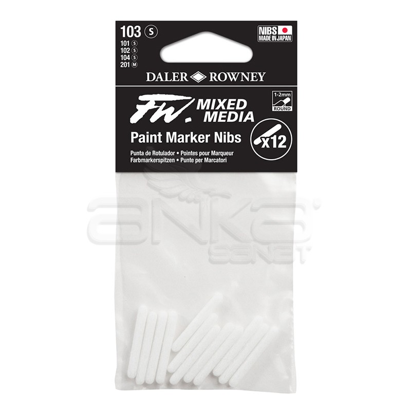 Daler Rowney Fw Mixed Media Yedek Uç 103 1-2mm (s) 12li