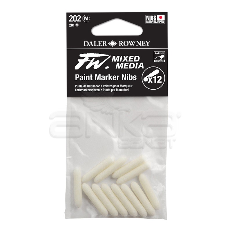 Daler Rowney Fw Mixed Media Yedek Uç 202 2-4mm (m) 12li