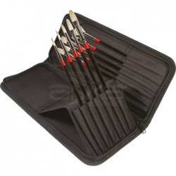 Daler Rowney - Daler Rowney Georgian Brush Classic Zip Cases Uzun Saplı Beyaz Kıl Fırça 10lu 28330010 (1)