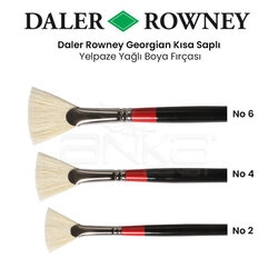 Daler Rowney Georgian Uzun Saplı Yelpaze Fırça - Thumbnail