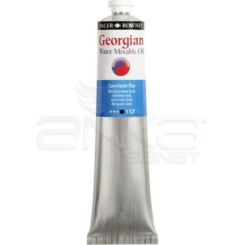 Daler Rowney Georgian Water Mixable Oil Su Bazlı Yağlı Boya 200ml 112 Coeruleum Hue - 112 Coeruleum Hue