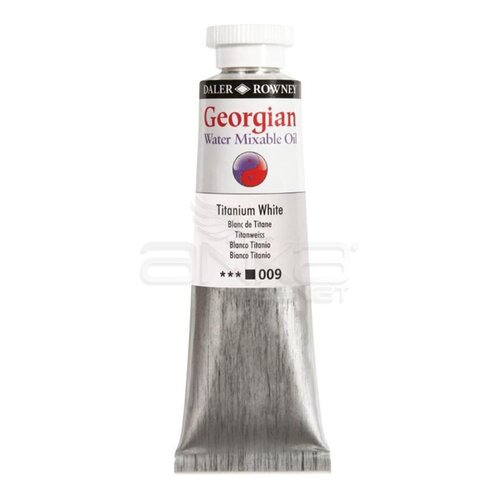 Daler Rowney Georgian Water Mixable Oil Su Bazlı Yağlı Boya 37ml 001 Zinc White - 001 Zinc White
