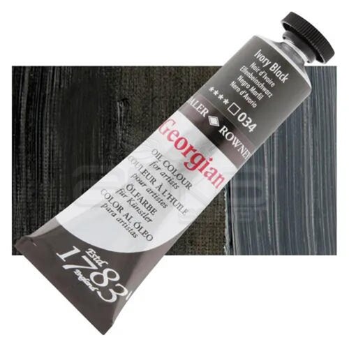 Daler Rowney Georgian Yağlı Boya 38ml No:034 Ivory Black - 034 Ivory Black