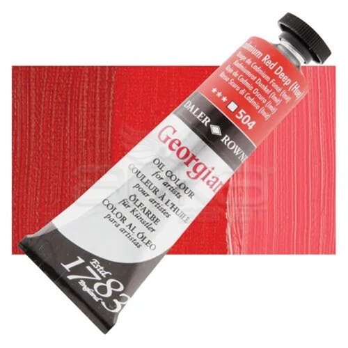 Daler Rowney Georgian Yağlı Boya 38ml 504 Cadmium Red Deep (Hue) - 504 Cadmium Red Deep (Hue)