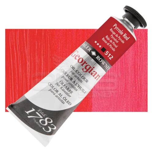 Daler Rowney Georgian Yağlı Boya 38ml 512 Pyrrole Red - 512 Pyrrole Red