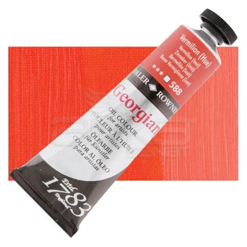 Daler Rowney Georgian Yağlı Boya 38ml 588 Vermilon (Hue) - 588 Vermilon (Hue)