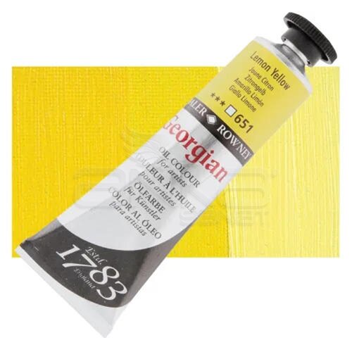 Daler Rowney Georgian Yağlı Boya 38ml No:651 Lemon Yellow - 651 Lemon Yellow