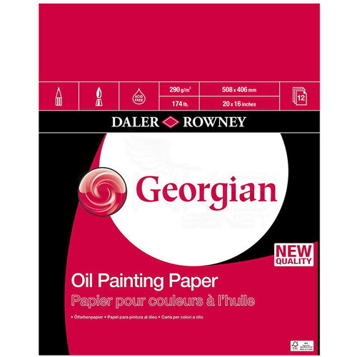 Daler Rowney Georgian Yağlı Boya Blok 290g 12 Yaprak
