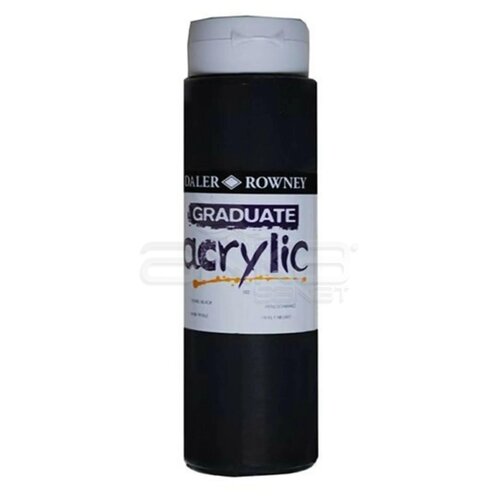 Daler Rowney Graduate Akrilik Boya 500ml 026 Black - 026 Black