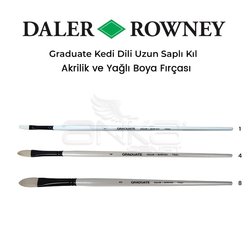 Daler Rowney - Daler Rowney Graduate Kedi Dili Uzun Saplı Filbert Kıl Fırça
