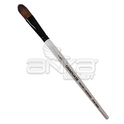 Daler Rowney - Daler Rowney Graduate Oval Kısa Saplı Pony Fırça (1)