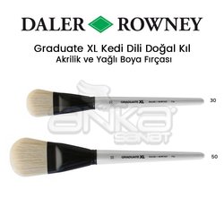 Daler Rowney - Daler Rowney Graduate XL Kedi Dili Doğal Kıl Fırça