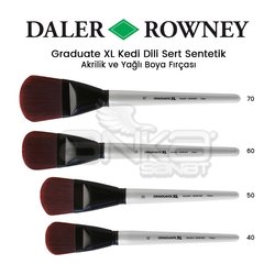 Daler Rowney - Daler Rowney Graduate XL Kedi Dili Sert Sentetik Fırça