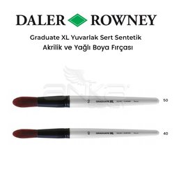 Daler Rowney - Daler Rowney Graduate XL Yuvarlak Sert Sentetik Fırça