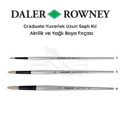 Daler Rowney Graduate Yuvarlak Uzun Saplı Kıl Fırça - Thumbnail