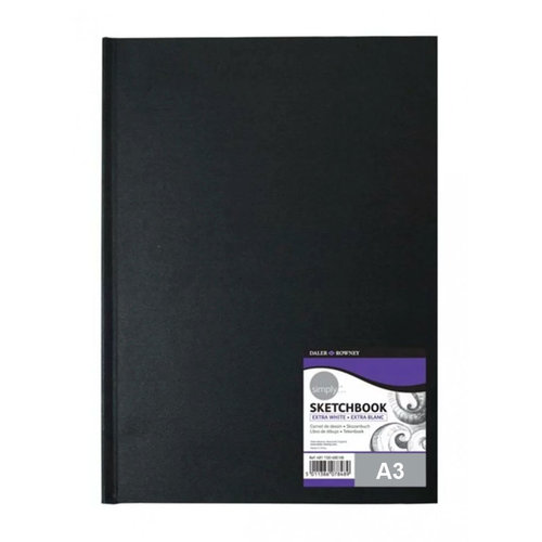 Daler Rowney Hardback Sketchbook Extra White Sert Kapak Çizim Defteri 100g 110 Yaprak