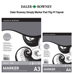 Daler Rowney - Daler Rowney Simply Marker Pad 70g 40 Yaprak