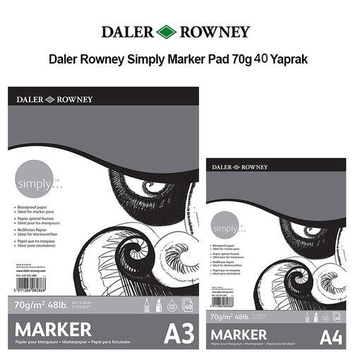 Daler Rowney Simply Marker Pad 70g 40 Yaprak