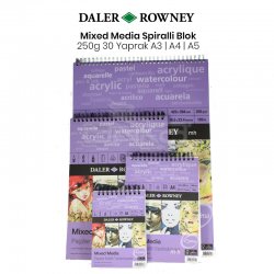 Daler Rowney Mixed Media 250g 30 Yaprak - Thumbnail