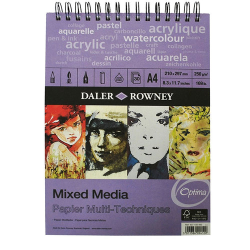 Daler Rowney Mixed Media 250g 30 Yaprak