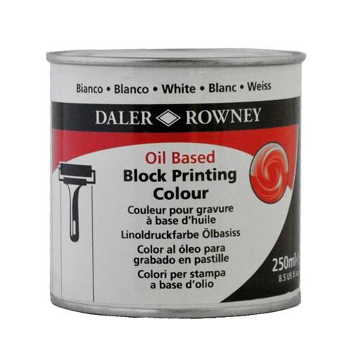 Daler Rowney Oil Based Block Printing 250ml 011 White - 011 White