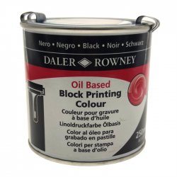 Daler Rowney - Daler Rowney Oil Based Block Printing 250ml 026 Black