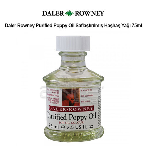 Daler Rowney Purified Poppy Oil Saflaştırılmış Haşhaş Yağı 75ml