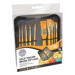 Daler Rowney Simply Acrylic Gold Fırça Seti Çantalı - Thumbnail